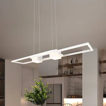 Trio Lighting Závěsné svítidlo Albany LED, bílé, 100 x 28 cm, hliník, stmívatelné CCT bílý matný - Doprava zdarma
