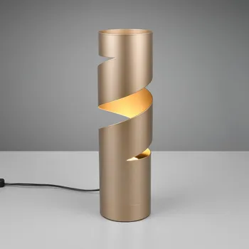 Lampička Trio Lighting Stolní lampa Stream, hnědá, výška 35 cm, kov, GU10 kávově hnědá 1 x 10 W LED - Doprava zdarma