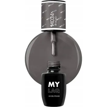 Lak na nehty Hybridní lak barevný lak MylaQ My Mr.Grey 5 ml