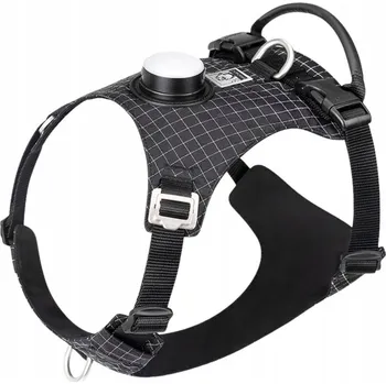 Postroj pro psa Postroj pro psy Guard Easy Walk s LED světlem Truelove Tracker ČERNÝ XL