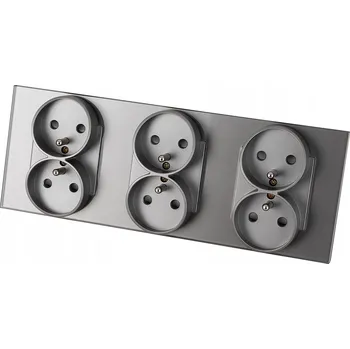 Elektrická zásuvka Elektrická zásuvka MIUUN Elektrická Zásuvka šedá