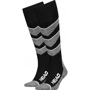 PONOŽKY HEAD SKI BEGINNER V-SHAPE SOCKS 2P BLACK COMBO 35-38