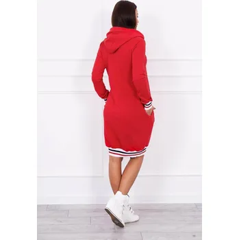 Dámské šaty Dámské pohodlné červené šaty Brooklyn od K-Fashion, UNI i519_10105-U