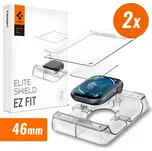 Tvrzené sklo SPIGEN EzFit Elite pro Apple Watch 10 - 46mm - hybridní - sada 2 kusů