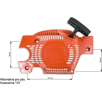 Startér Náhradní startér, typ Husqvarna 137, , ,