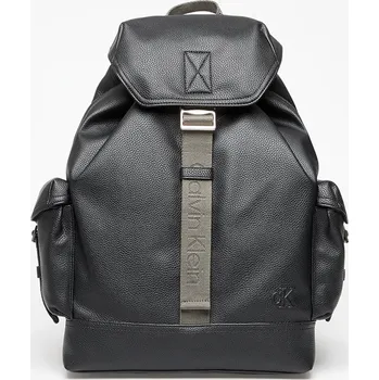 Městský batoh Batoh Calvin Klein Jeans Cargo Flap Backpack Black Universal