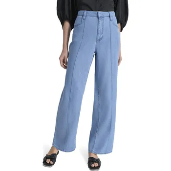 Dámské džíny DŽÍNY DKNY WIDE LEG TENCEL JEAN MONTAUK WASH