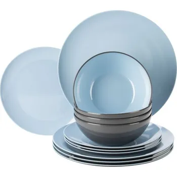 Kempingové nádobí Set nádobí Gimex Vivid Line modrá (12 ks)