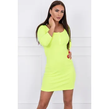 Dámské šaty Dámské neonové šaty s knoflíky K-Fashion, UNI i519_14777-U