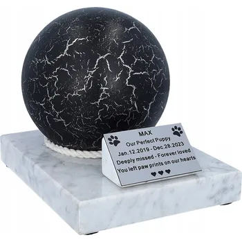 Smuteční dekorace Urna na popel psa Urna pro kočky Urna na popel zvířete Kremace psa