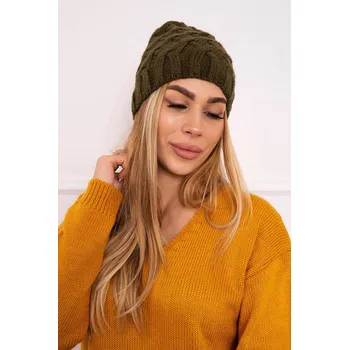 Čepice Fleecová dětská čepice khaki K-Fashion, UNI i519_22490-U