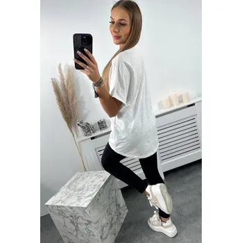 Dámská bavlněná halenka s kapsou bílá K-Fashion, UNI i519_24744-U