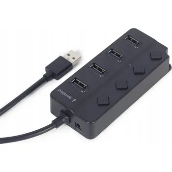 USB hub Gembird USB 2.0 Hub 4-Portový s vypínačem