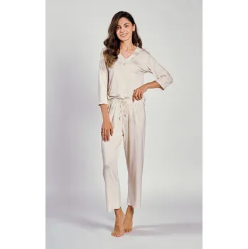 Stahovací body Luxusní dámské pyžamo Haria Beige - Taro, XL i556_64262_441_36