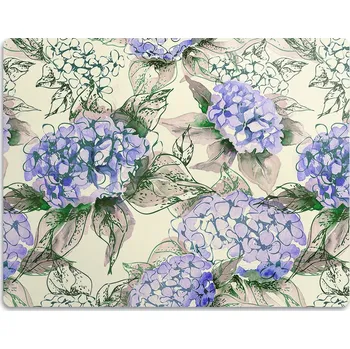 Miska pro psa Ochranná podložka pod misky pro psa Hortenzie 45x35 cm