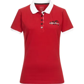 Dámské tričko Dámské triko s límečkem Alfa Romeo, Velikost: XL