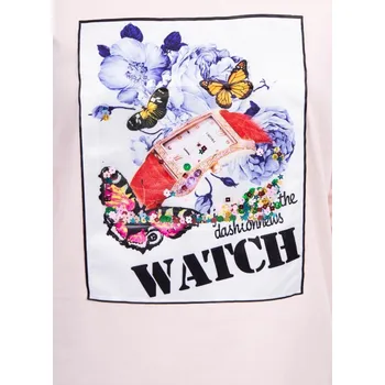 Dámská halenka Dámská 3D grafika halenka Powder Pink K-Fashion, UNI i519_16971-U