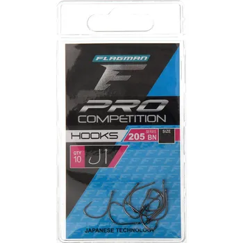 Rybářský háček Zemní Háčky s protihrotem Flagman 205 BN 10 ks