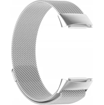 Náramek Ocelový náramek pro Fitbit Charge 5, 20mm, stříbrný