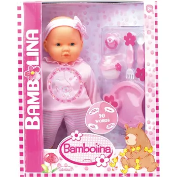 Panenka Alltoys Bambolína Miminko Bambolina Rose s 50 českýmí slovy 38 cm