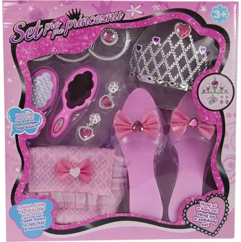 Karnevalový kostým Alltoys Set pro princeznu pantoflíčky sukýnka zrcátko