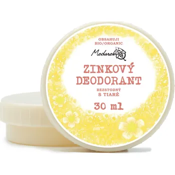 Medarek Krémový deodorant zinkový bez sody - Tiaré (30 ml)