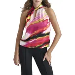 HALENKA DKNY S/L PRNT SATIN TWST MLTI GEODE