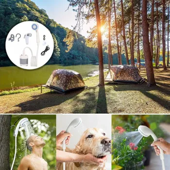 kempingová sprcha Deminas Senzační přenosná turistická aku sprcha