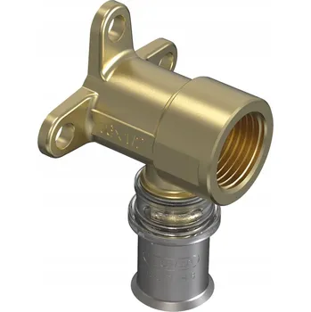 Vodovodní potrubí Koleno VNITŘNÍ ZÁVIT nástěnné M5 s objímkou PN10 20x1/2"x90st. Wavin Tigris 4064406 /