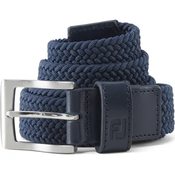 Opasek FootJoy pásek Essential Striped Braided Belt - tmavě modrý: Pánské REGULAR