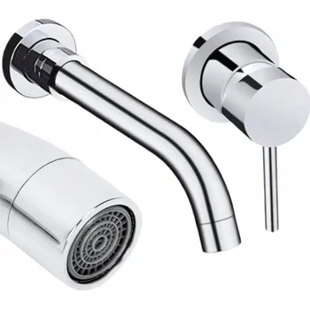 Vodovodní baterie Umyvadlová baterie pod omítku Koupelna stříbrná