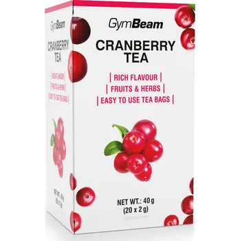 Anabolizér GymBeam Brusinkový čaj 20 x 2 g