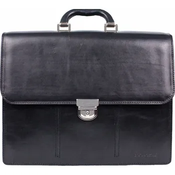 Pánská aktovka Scorteus Kožená aktovka SC DOKK černá