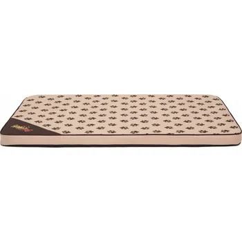 Pelíšek pro psa Lehká Matrace , Pelíšek Hobbydog - velký XL 120x80cm, béžový otisk tlapky