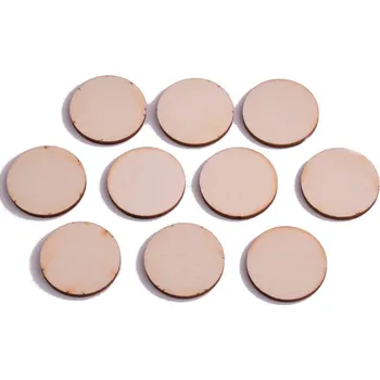 EU Dřevěná kolečka bez dírky 3 cm, 10ks