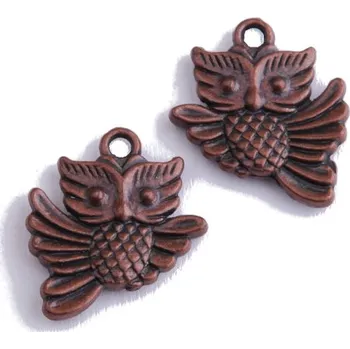 Přívěsek Přívěsek SOVA, 17x20mm, 2ks měď