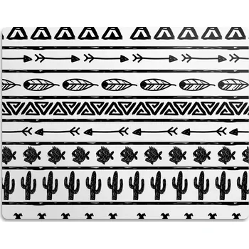 Miska pro psa Podložka pod misku pro psa, černo-bílá, 45x35 cm