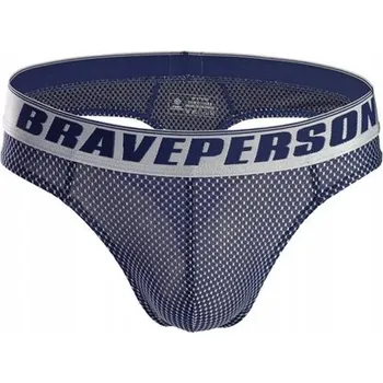 Pánské plavky Stylové Pánské Plavky Tanga Brave Person - S