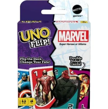 Desková hra Mattel - karetní hra UNO FLIP Marvel
