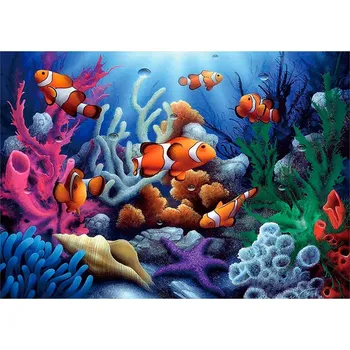 Diamantové malování Titanum Diamantové malování, obrázek, RYBIČKY - KLAUNI, 30x40cm, 1 bal.