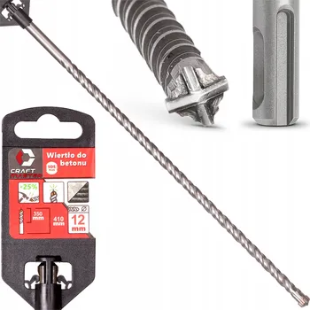 Vrták Vrták do Betonu SDS 12 x 410 mm SDS-Plus křížová hlava, vysoce výkonný