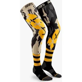 Motocyklové brýle Nadkolenky REV, 100% USA (černá/desert/žlutá)