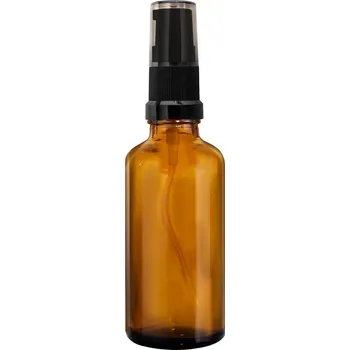 Láhev SKLENĚNÁ LÁHEV HNĚDÁ 100ml S PUMPIČKOU