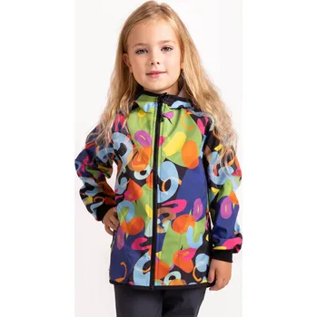 Dívčí bunda Unuo, Dětská softshellová bunda s fleecem Basic, Barevný svět UO /134