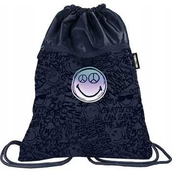 Školní sáček ŠKOLNÍ SÁČEK NA OBUV PREMIUM BEUNIQ SMILEYWORLD VAK NA ZÁDA S USMĚVAVÝMI OBLIČEJI