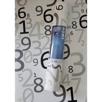 Fototapeta Tapeta s čísly, postříbřené prvky 857801