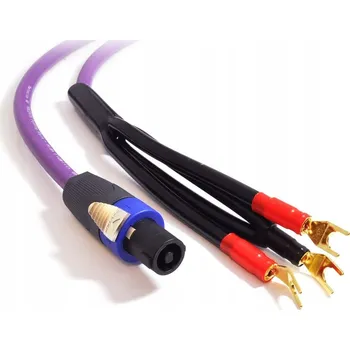 Audio kabel Kabel k subwooferu SPEAKON - vidličky MELODIKA MDRSUB50 PURPLE RAIN 5 m