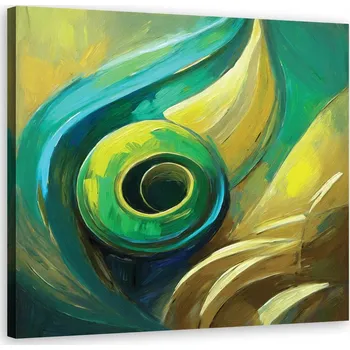 Obraz Obraz na plátně, Zelená abstrakce 30x30