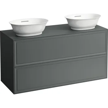 LAUFEN Laufen, Skříňka pod umyvadlo 1200, se 2 zásuvkami, H4060890851701 Varianta: Šedá traffic