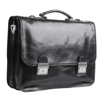 Pánská aktovka NovaKabelka.cz Kožená aktovka Furseo Nero